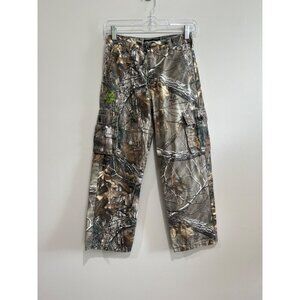 RealTree Camouflage Cargo Pants Youth 10-12 Adjustable Waist Pockets Hunting